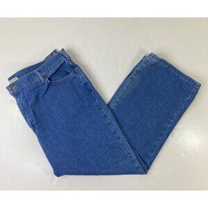 Lee Womens Blue Relaxed Straight Leg Denim Jeans Size 18 Short